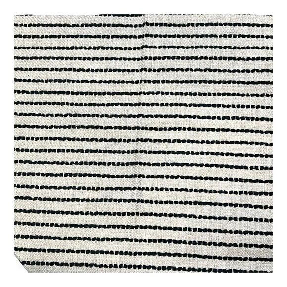 Linen Blend Stripe Fabric Samples Lot craft Kaufman Polyester Blue & White - Picture 8 of 16